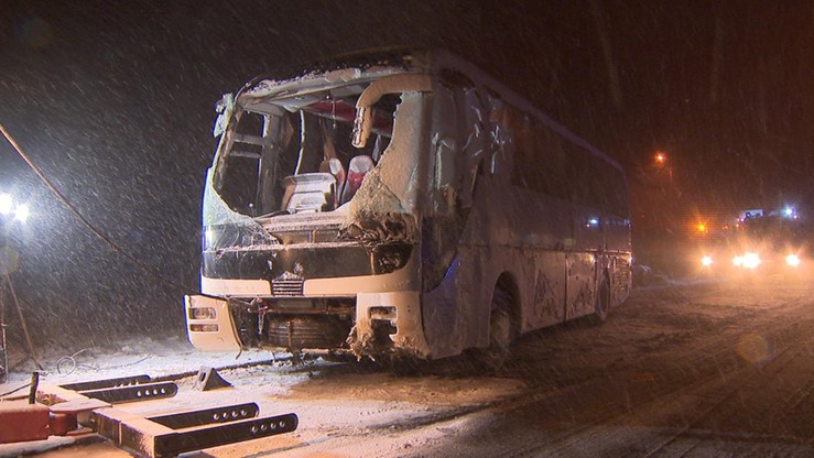 11 osób rannych w wypadku autobusu na Żywiecczyźnie