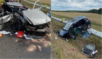 Wypadek na Pomorzu. Wielu rannych, na miejscu trzy śmigłowce