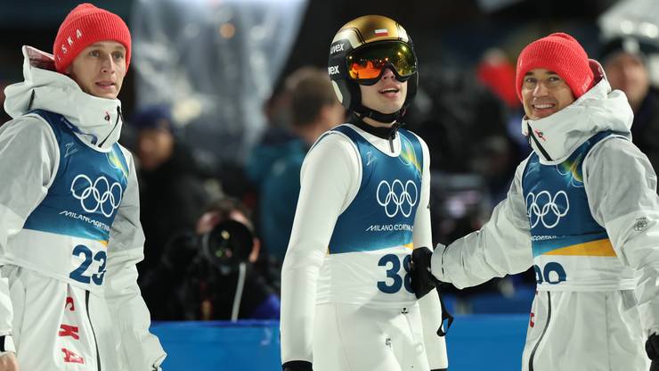 Paweł Wąsek, Kacper Tomasiak i Kamil Stoch