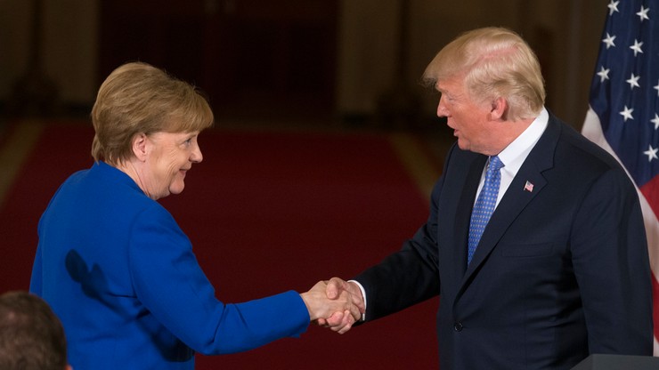Kanclerz Merkel z roboczą wizytą w USA. Rozmawiała z prezydentem Trumpem