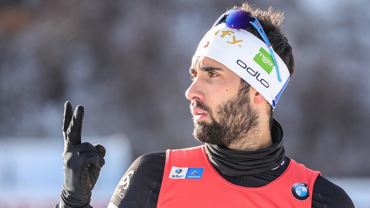 PŚ w biathlonie: Fourcade wygrał i został liderem