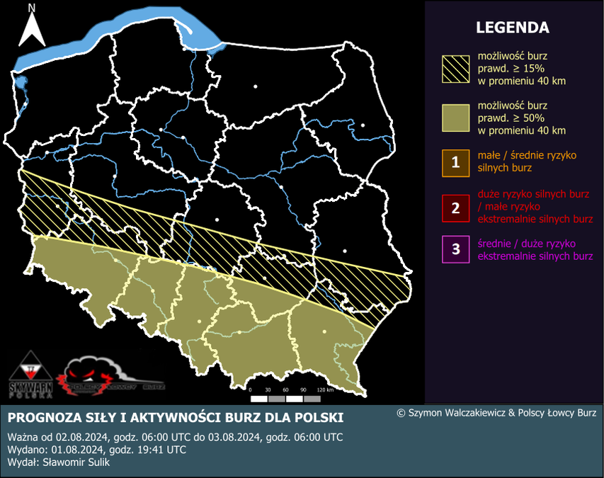 Prognoza burzowa. Fot. Polscy Łowcy Burz