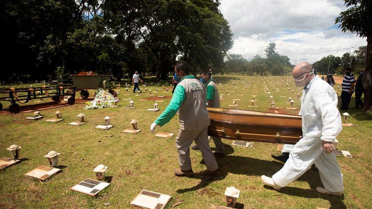 Brazylia: niemal 2,5 tys. ofiar śmiertelnych koronawirusa w ciągu ostatniej doby