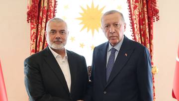 Erdogan spotkał się z liderem Hamasu. Sekretna rozmowa