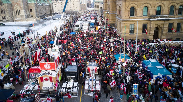 Protesty w Kanadzie. Justin Trudeau: wszystkie opcje są obecnie rozważane