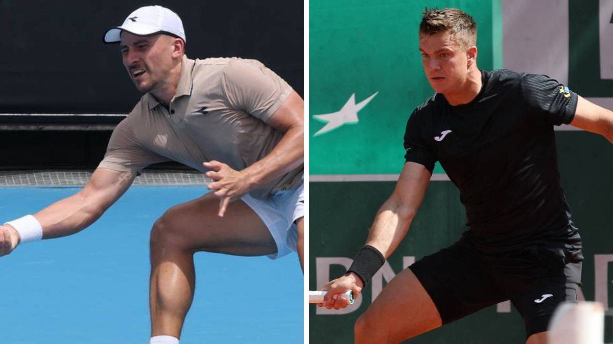 Dwaj polscy tenisiści w akcji na kortach US Open.