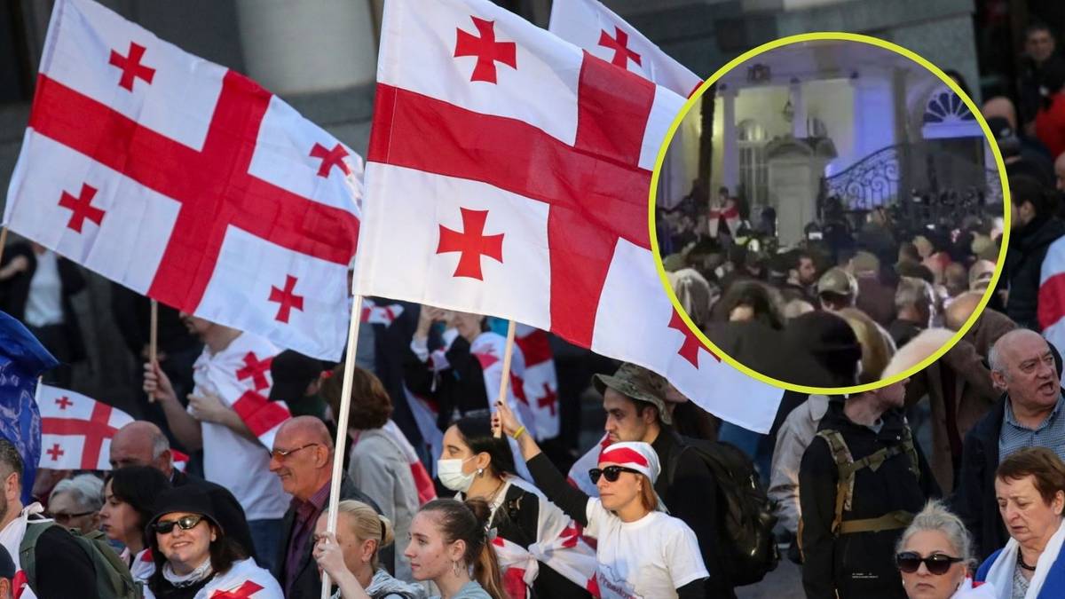 Wielki protest w Tbilisi. Szturm na pałac prezydencki
