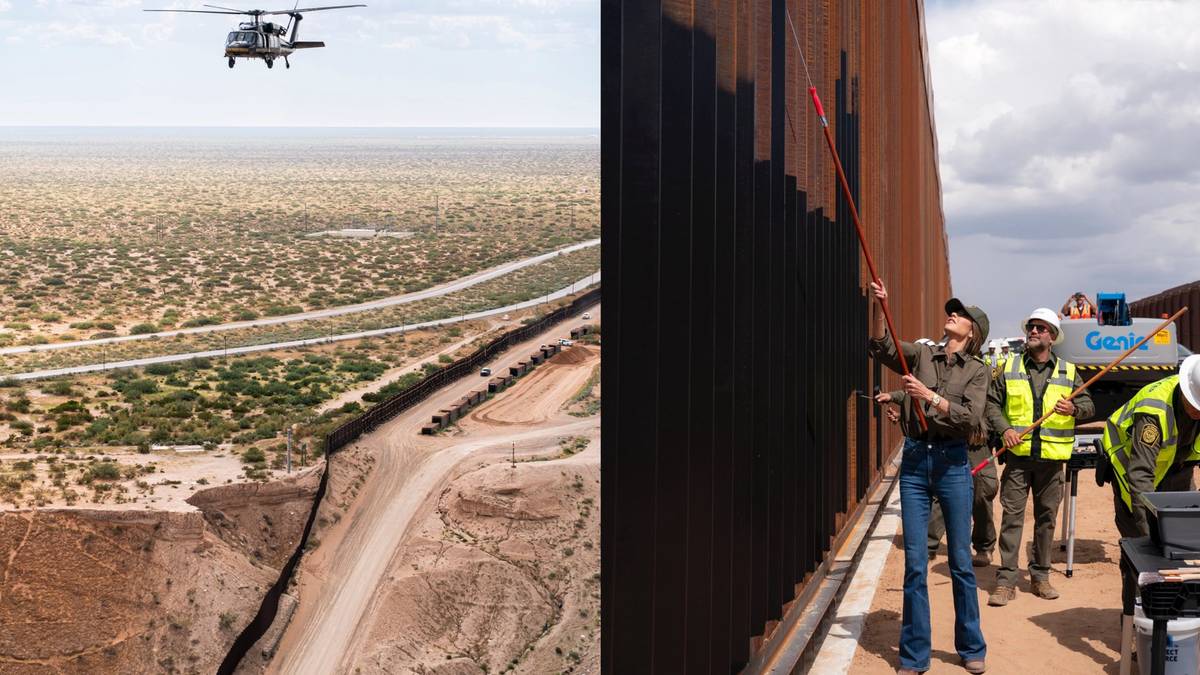 Trump walczy z nielegalną migracją. Kazał przemalować mur na granicy z Meksykiem