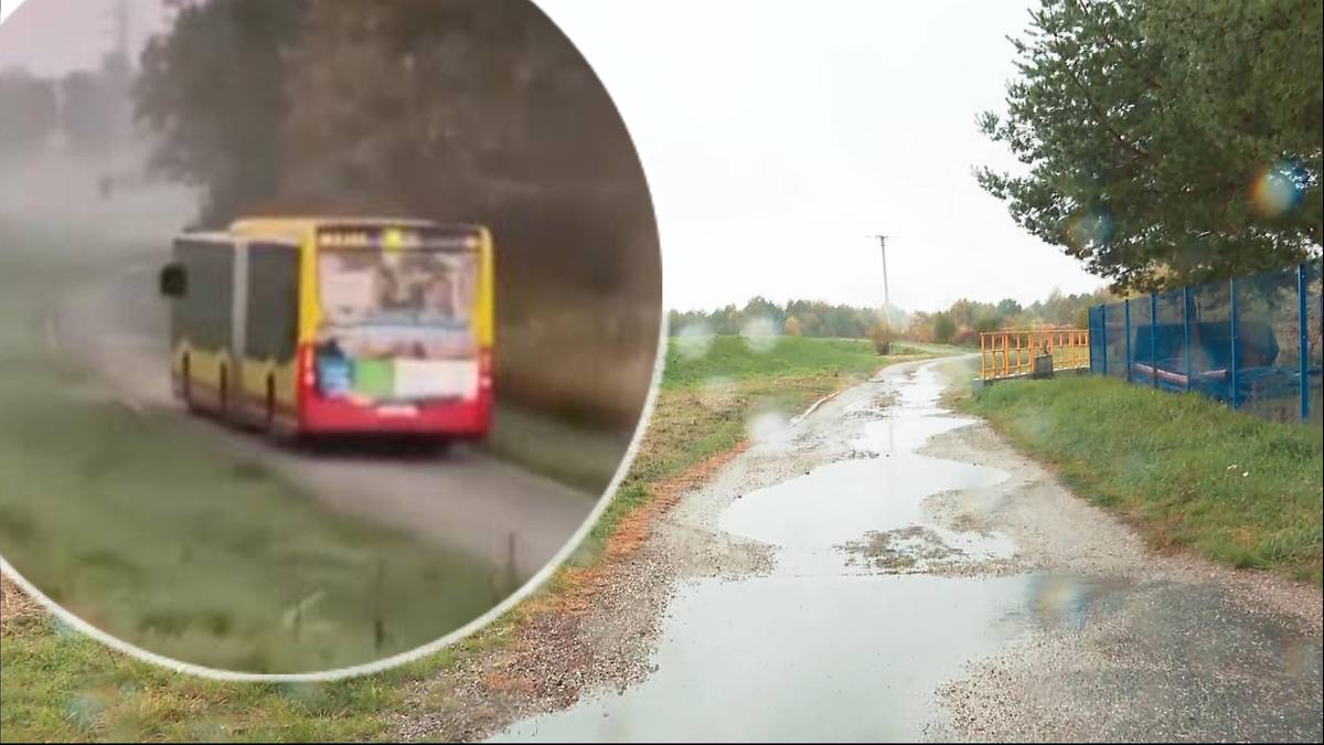Kierowca autobusu pomylił drogę. Znalazł się na wałach przeciwpowodziowych