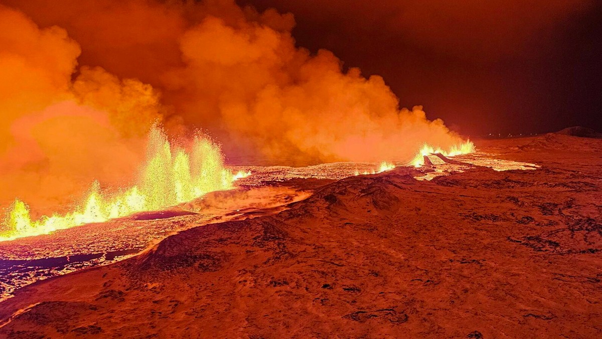 Wybuch wulkanu na Islandii. Jedna z najsilniejszych erupcji