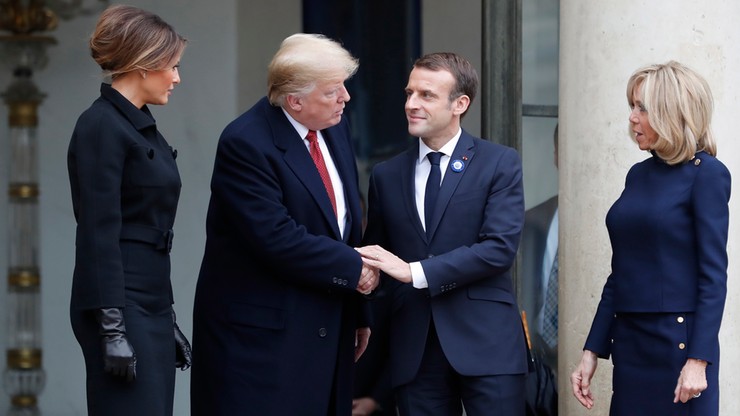 Francja: spotkanie Trumpa z Macronem "bardzo konstruktywne"