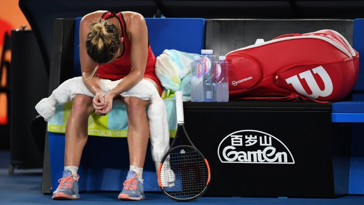 Australian Open: Halep trafiła do szpitala z powodu odwodnienia