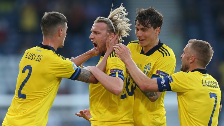 Szwecja - Ukraina 1:1. Gol Emila Forsberga