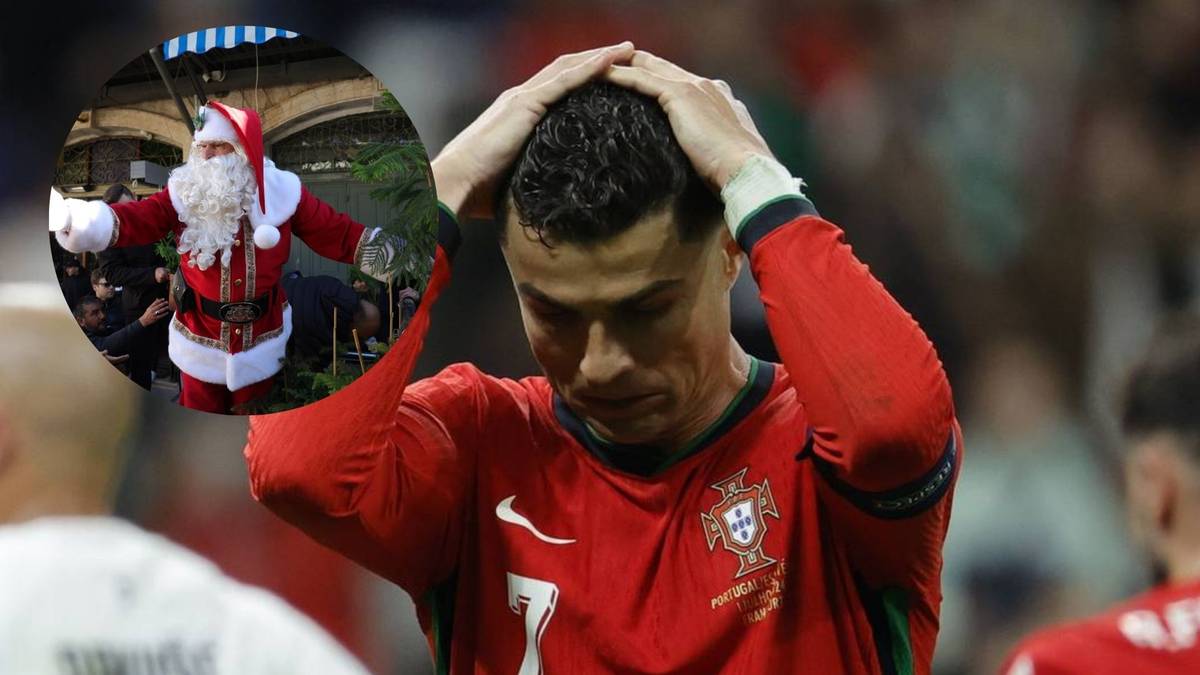 Święty Mikołaj przyjął Cristiano Ronaldo. Portugalczyk "rozczarował gospodarza"