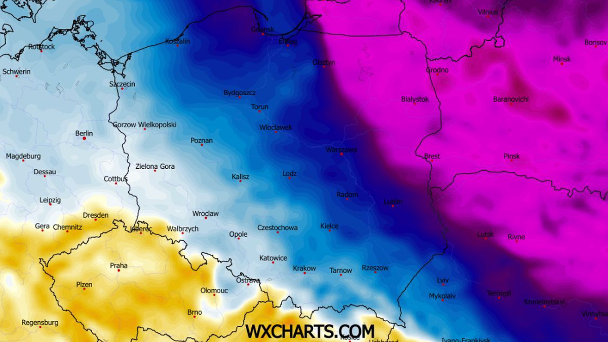 Synoptycy ostrzegają przed powrotem arktycznego powietrza i silnym mrozem na północnym wschodzie na początku przyszłego tygodnia