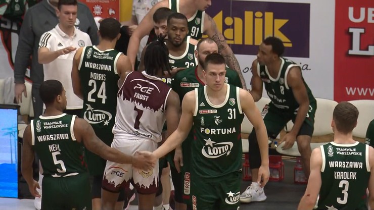 Energa Basket Liga: Legia Warszawa wygrała z PGE Spójnią