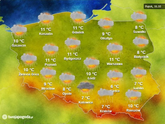 Bedzie Sie Chmurzyc I Przelotnie Padac Pogoda Na Piatek 16 Pazdziernika Polsat News