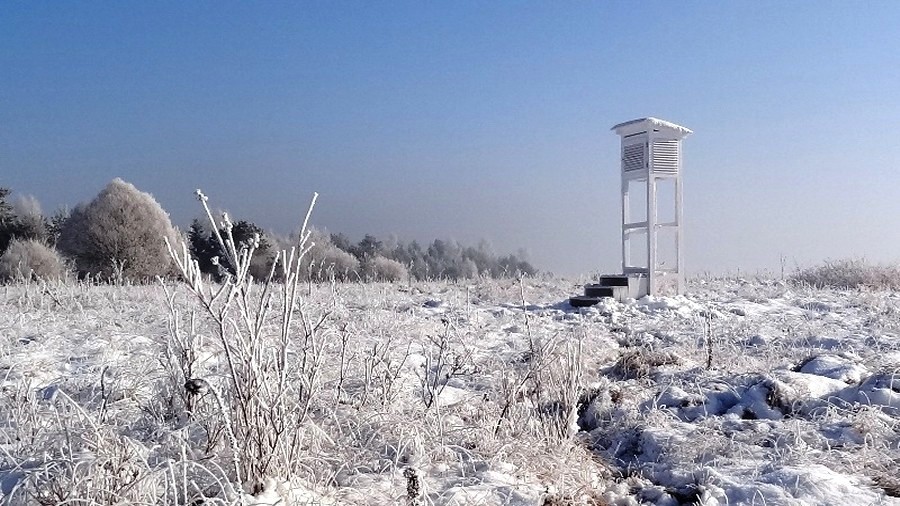 Torfowisko w Czarnym Dunajcu, gdzie zmierzono minus 24 stopnie. Fot. Arnold Jakubczyk.