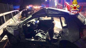 Zginął Polak, 10 osób rannych. Na autostradę A1 we Włoszech wbiegło stado dzików