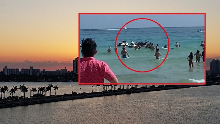 USA. Śmigłowiec spadł do morza w pobliżu plaży na Florydzie