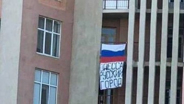 Mieszkaniec Odessy wywiesił rosyjską flagę. Został skazany