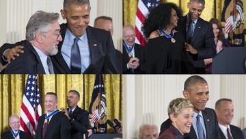 De Niro, Ross, Hanks. Obama po raz ostatni wręczył Medale Wolności