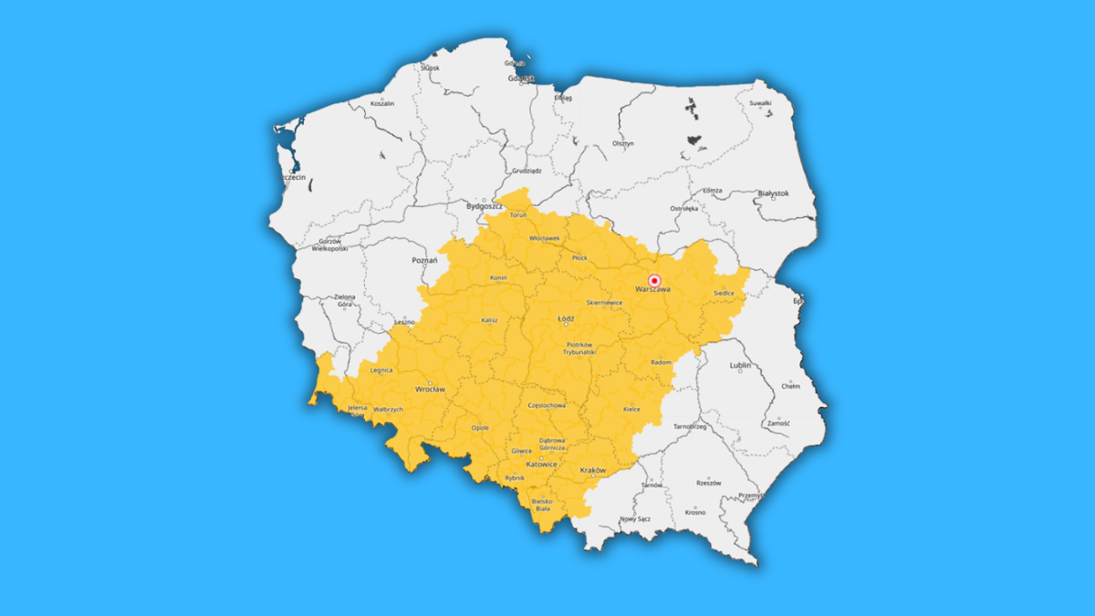 IMGW ostrzega przed marznącymi opadami i gołoledzią w wielu regionach Polski