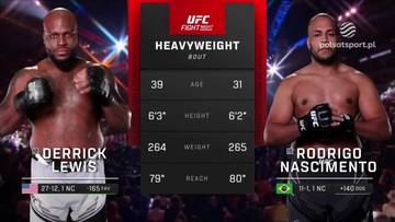 Derrick Lewis - Rodrigo Nascimento. Skrót walki