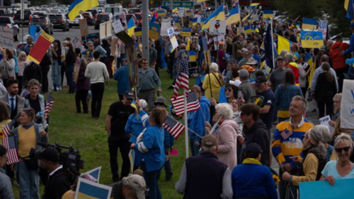 Protesty przed kluczowym spotkaniem "Jeśli się dogadają, to pewnie na niekorzyść Ukrainy"