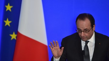 Strzały podczas przemówienia Hollande'a. Dwie osoby lekko ranne