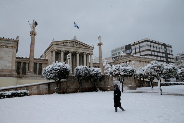 Atak zimy w Grecji 