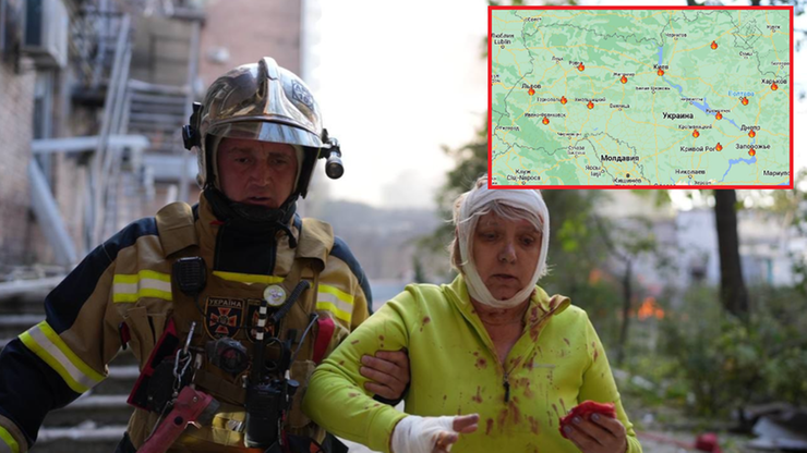 Atak rakietowy na Ukrainę. Najważniejsze informacje