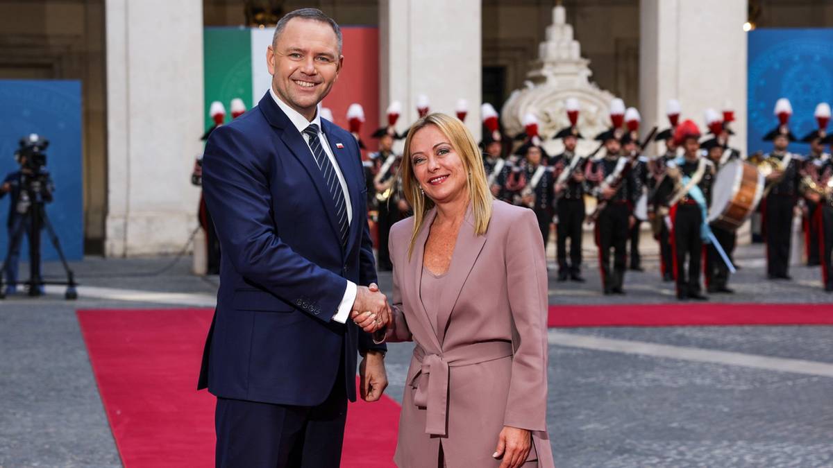 Karol Nawrocki z wizytą w Rzymie. Przywitała go Giorgia Meloni