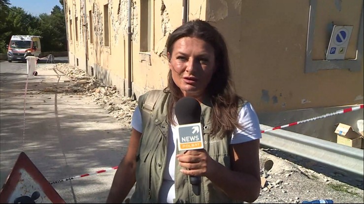 Korespondentka Polsat News: wciąż zdarzają się wstrząsy wtórne; są krótkie, ale silne