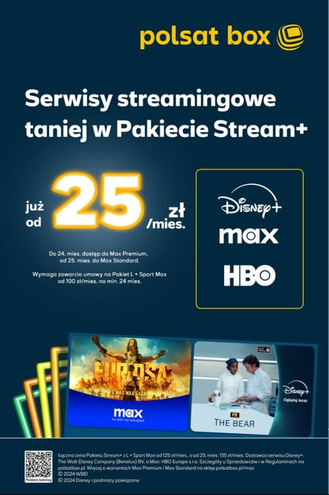 2024-09-12 W Polsat Box pakiet Stream+ z Disney+ i Max od 25 zł - Polsat.pl