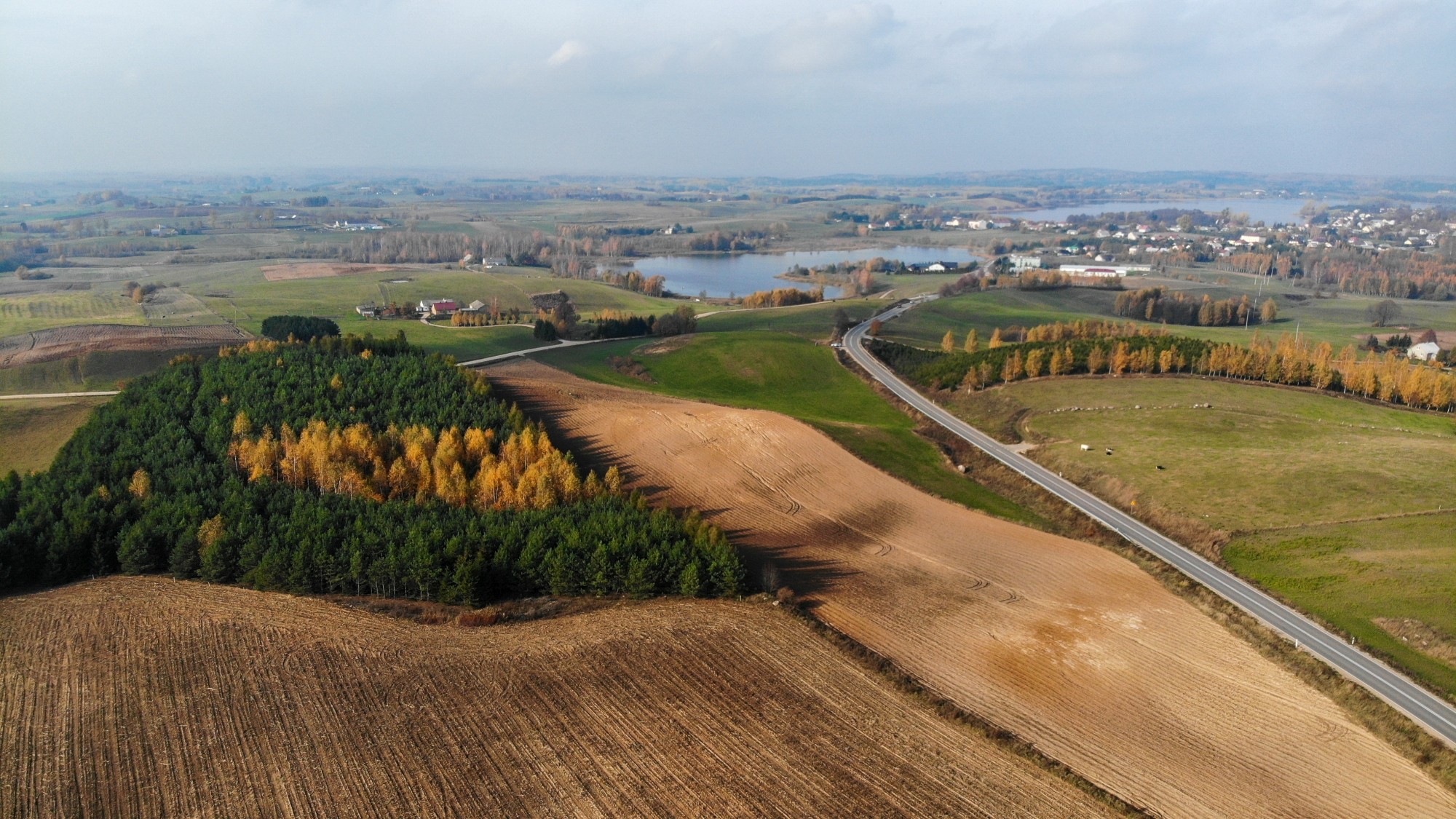 Jesień na nizinach z lotu ptaka - zdjęcie 13