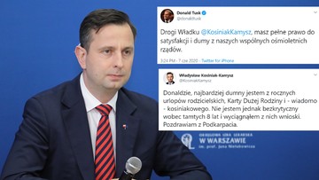 Kosiniak-Kamysz mówił o walce PiS z PO. Tusk zareagował na Twitterze