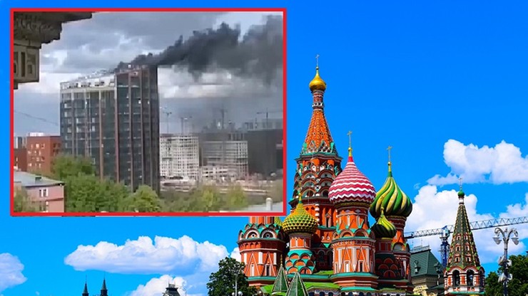 Moskwa. Pożar centrum biznesowego DM Tower