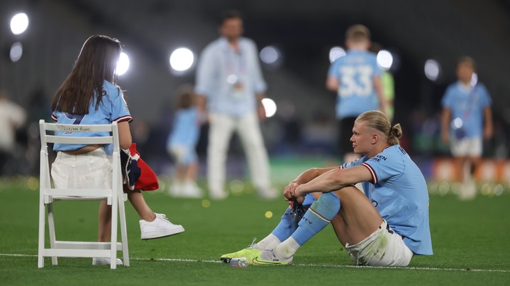 Erling Haaland i Isabel Johansen po finale Ligi Mistrzów