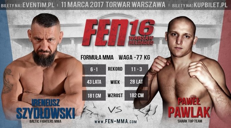 FEN 16: Pawlak - Szydłowski na warszawskim Torwarze!