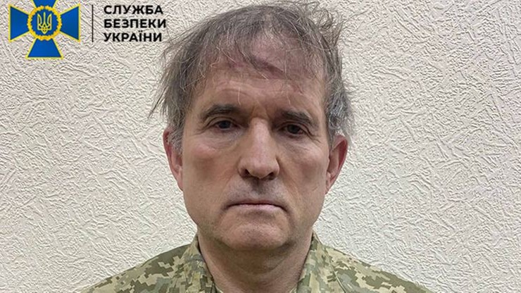 Ukraina. Sąd aresztował Wiktora Medwedczuka - prorosyjskiego polityka i przyjaciela Putina