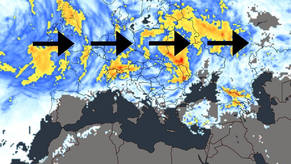 Na północy Europy deszczowo, a na południu sucho. Fot. imweather.com