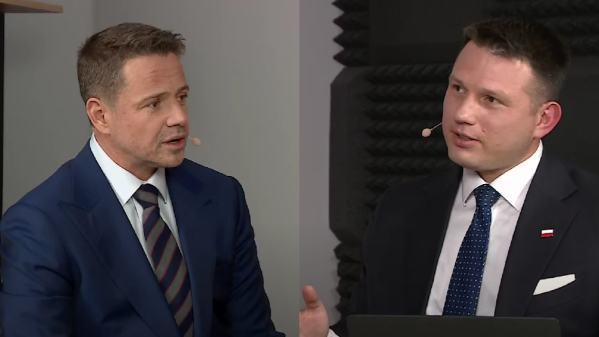 Trzaskowski u Mentzena. "Nie będę niczego podpisywał, nie jestem Nawrockim"