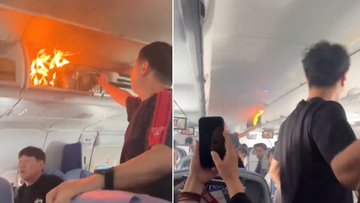 Eksplozja kilka tysięcy metrów nad ziemią. Ogień na pokładzie samolotu
