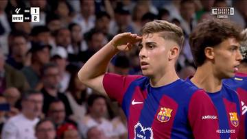 Real Madryt - FC Barcelona. Gol Fermina Lopeza