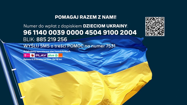 Grupa Polsat Plus i Fundacja Polsat razem dla dzieci z Ukrainy
- 5 mln złotych w ramach akcji „Fundacja Polsat Dzieciom Ukrainy”