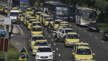 Rio: protest taksówkarzy przeciw Uberowi sparaliżował miasto