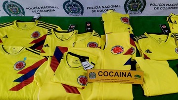 70 kg kokainy w koszulkach reprezentacji Kolumbii 