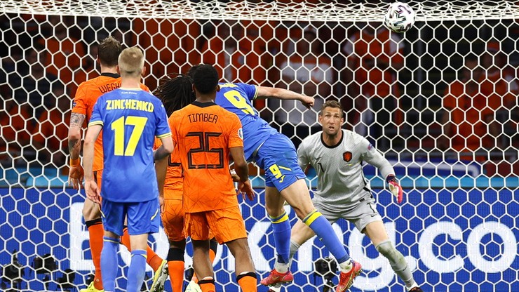 Euro 2020: Holandia - Ukraina 2:2. Gol Romana Jaremczuka