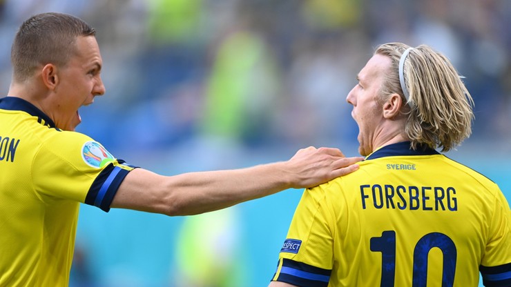 Polska - Szwecja 0:1. Gol Emila Forsberga